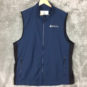 Beretta Windshell Vest Mens Extra Large XL Lightweight Hunting Shooting Blue